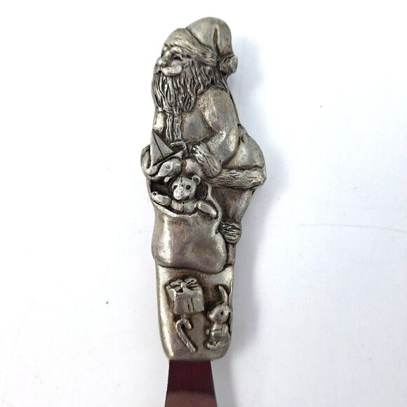 Seagull Pewter Christmas Holiday Spreaders Cheese Knives Circa 1992  - Set of 3 - Picture 6 of 9